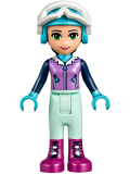LEGO frnd216 Friends Emma, Light Aqua Trousers, Medium Lavender Ski Vest, Helmet, Goggles (41321)