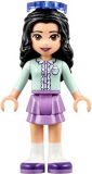 LEGO frnd238 Friends Emma, Medium Lavender Layered Skirt, Light Aqua Top, Sunglasses (41332)